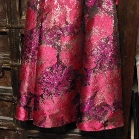 Adrianna Papel Magenta floral dress 16 - Picture 3 of 15